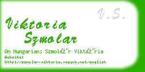 viktoria szmolar business card